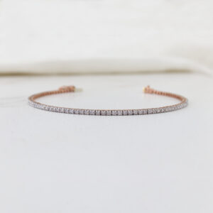 rose gold tennis bracelet