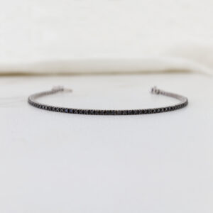 black diamond tennis bracelet