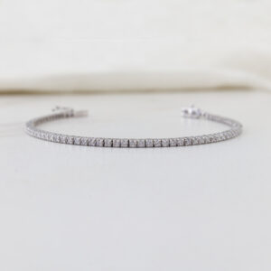 white gold tennis bracelet 2 tcw