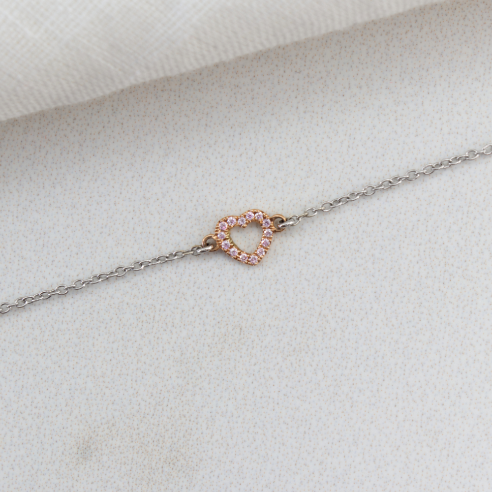 Diamond discount charm bracelet