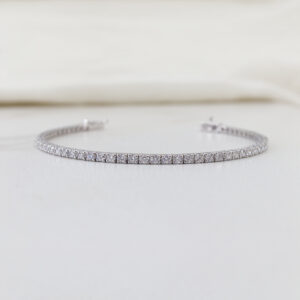 white gold tennis bracelet 3tcw