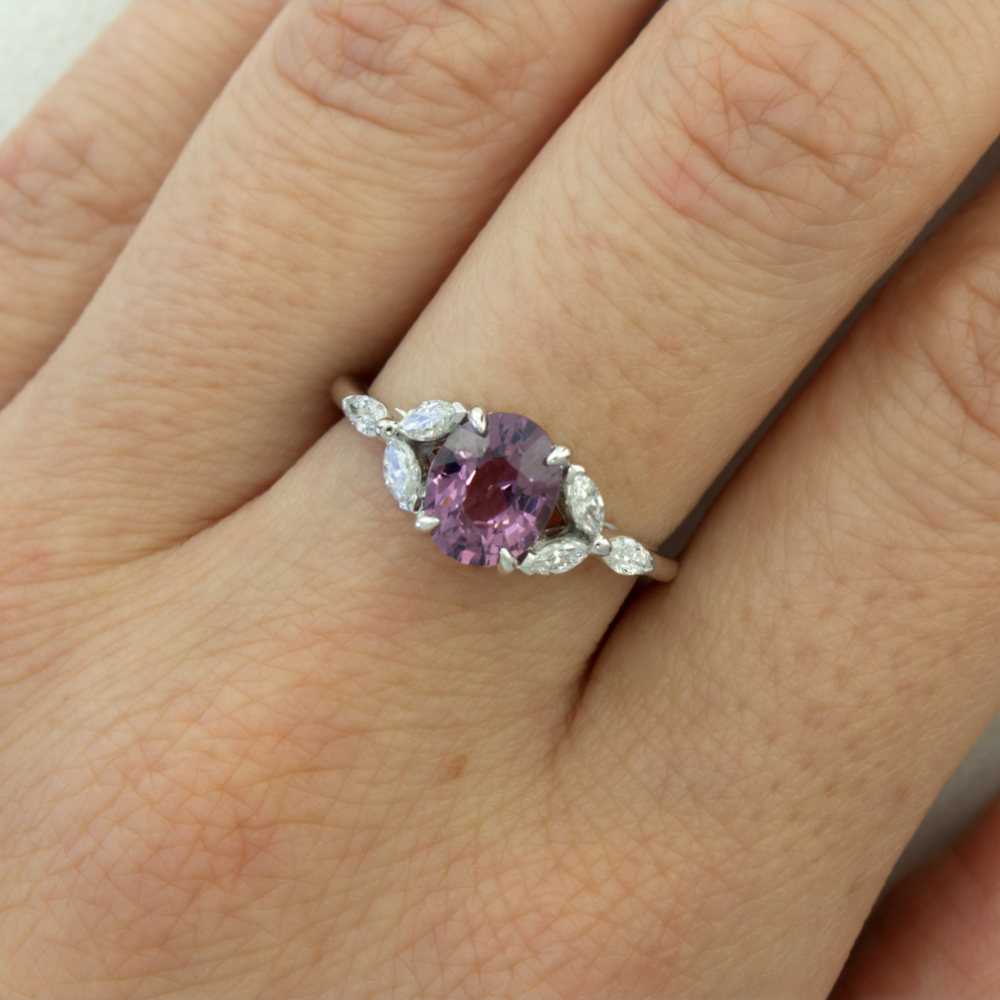 The Bette Ring with 3.2ct Lilac Spinel – Molten Store