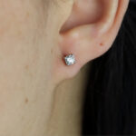 diamond stud earrings 0.20ct white gold