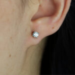 diamond stud earrings 0.25ct white gold