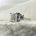 Princess Cut Ring Side View