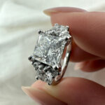 Princess Cut Ring Aerial View