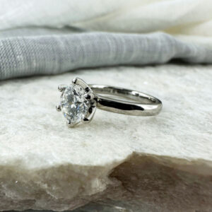 platinum labgrown solitaire