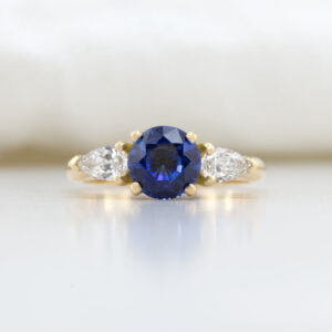 ceylon sapphire engagement ring