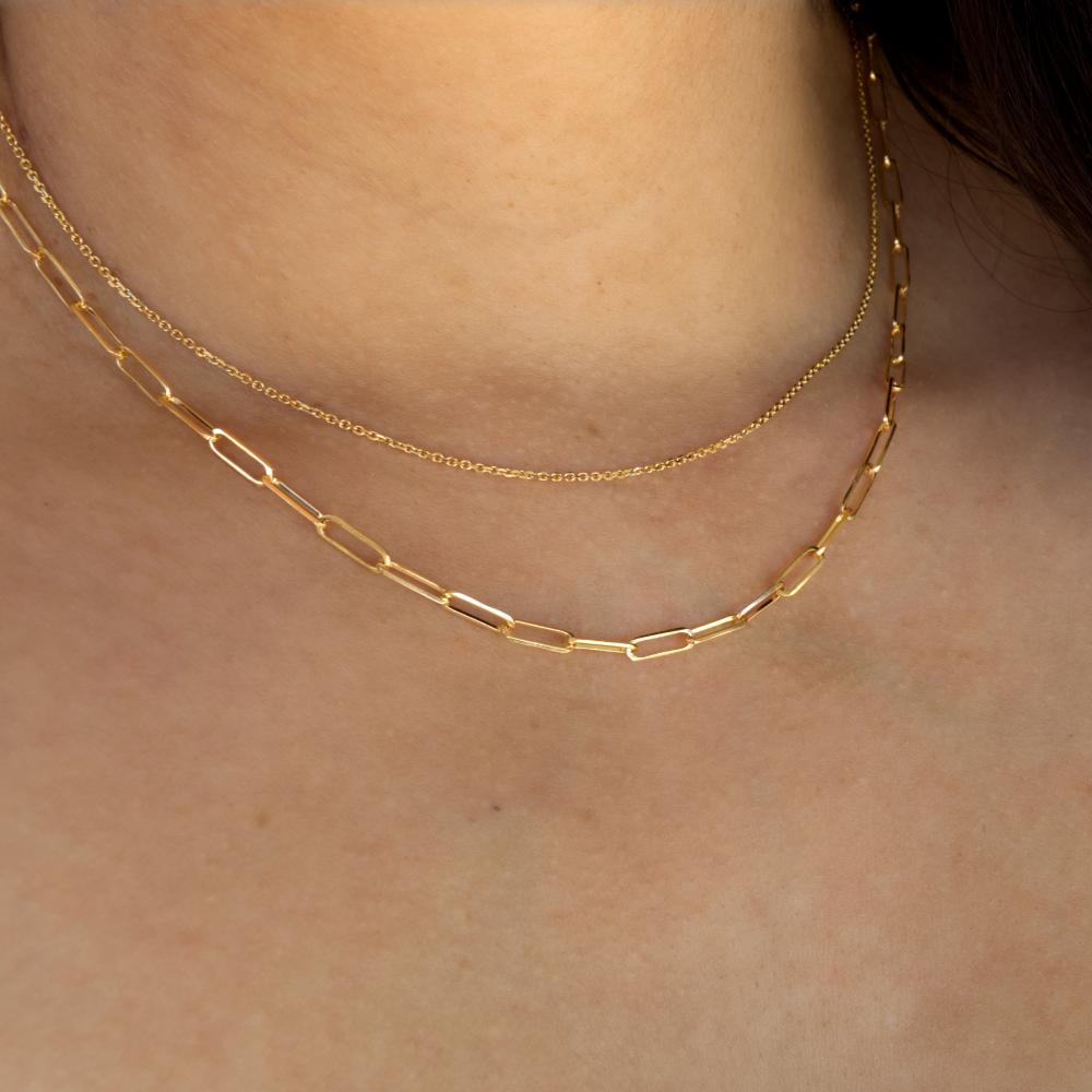 Diamond cut sales trace chain