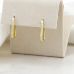 Large Paperlink Earrings Yellow Gold