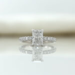 labgrown diamond engagement ring radiant cut