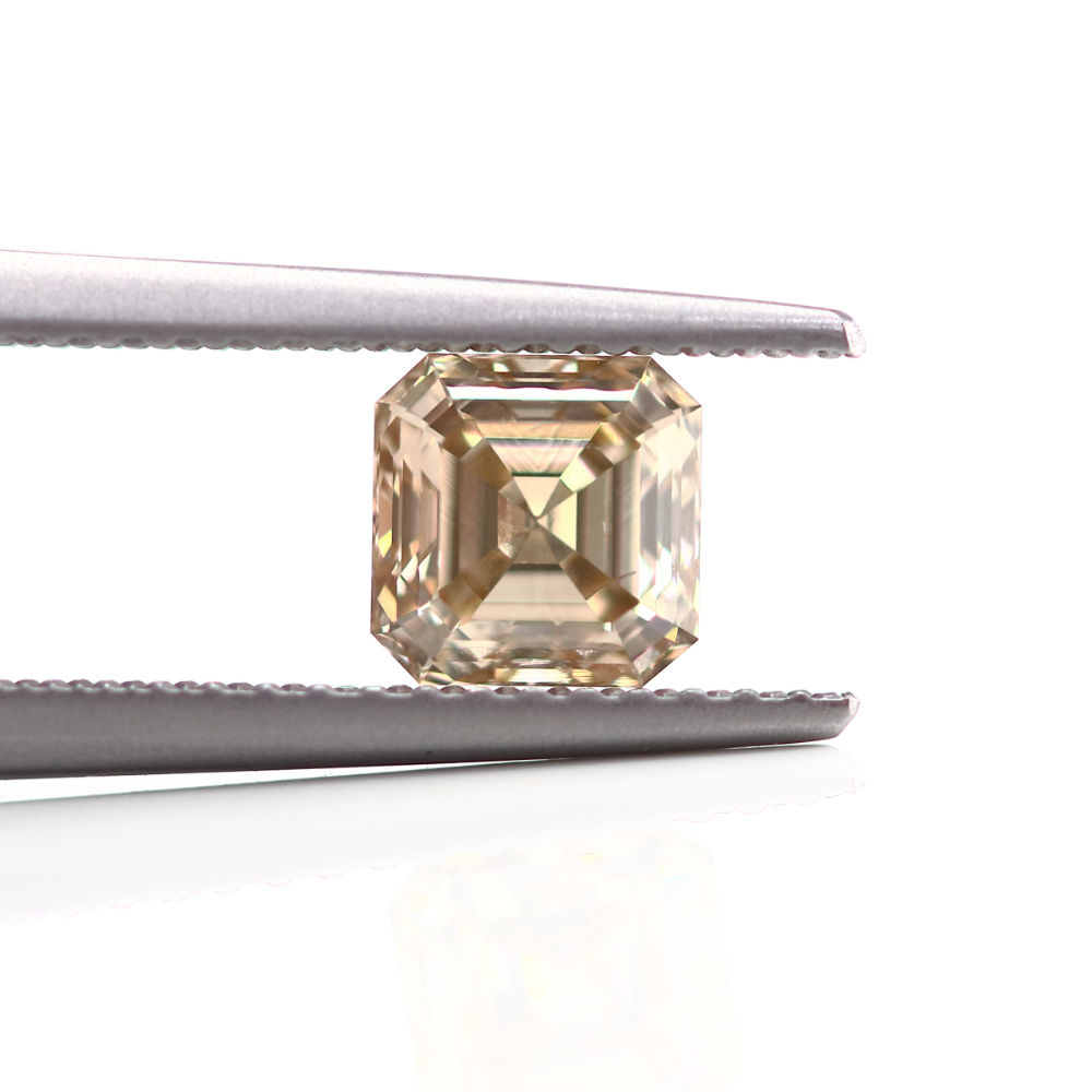 argyle champagne diamond asscher cut 0.90ct